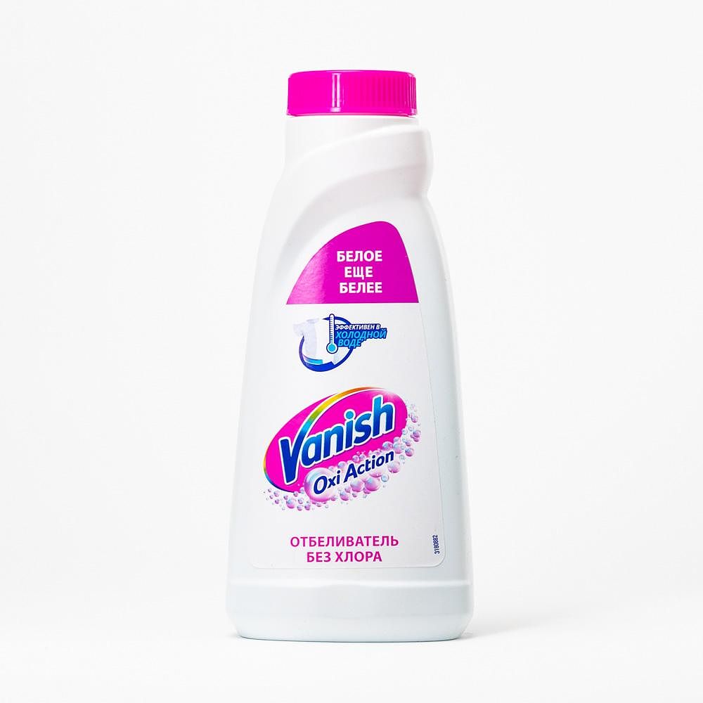 Изображение товара Пятновыводитель и отбеливатель Vanish Oxi Action жидкий, Кристальная белизна, 450 мл