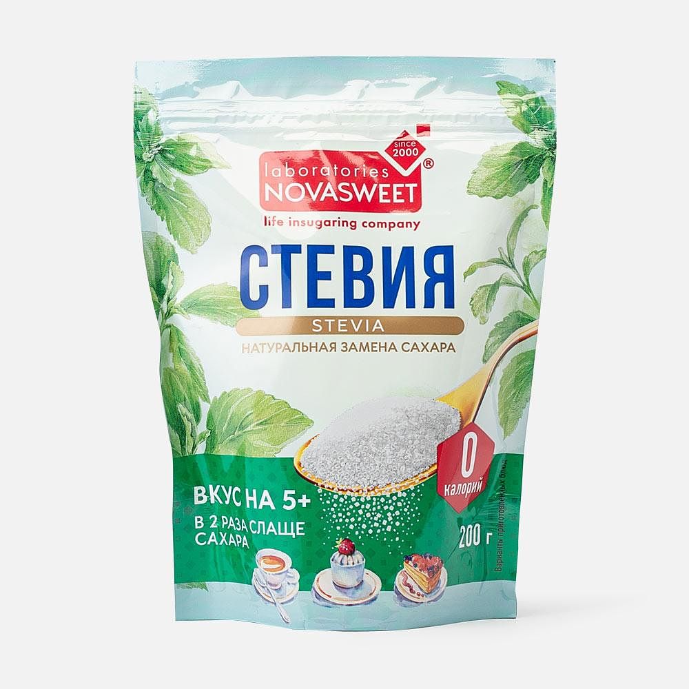 Изображение товара Заменитель сахара Novasweet, стевия, 200 г