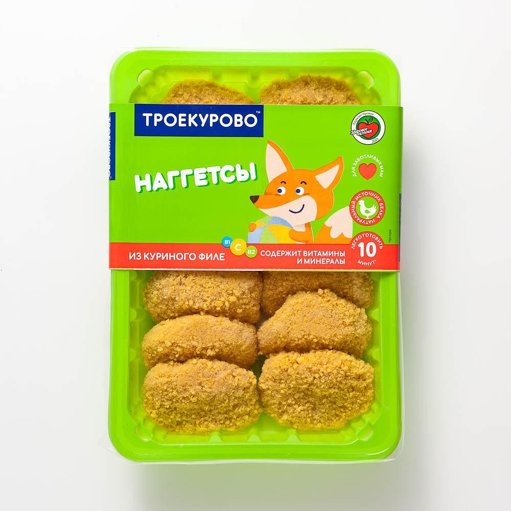 Изображение товара Куриные наггетсы Троекурово КФ, охлаждённые, 350 г