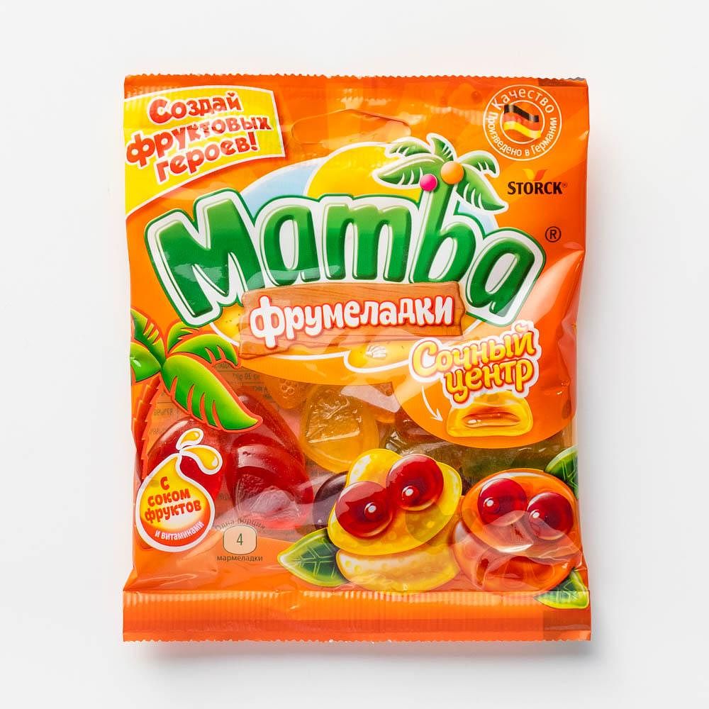 Изображение товара Жевательный мармелад Mamba, Фрумеладки, сочный центр, 70 г