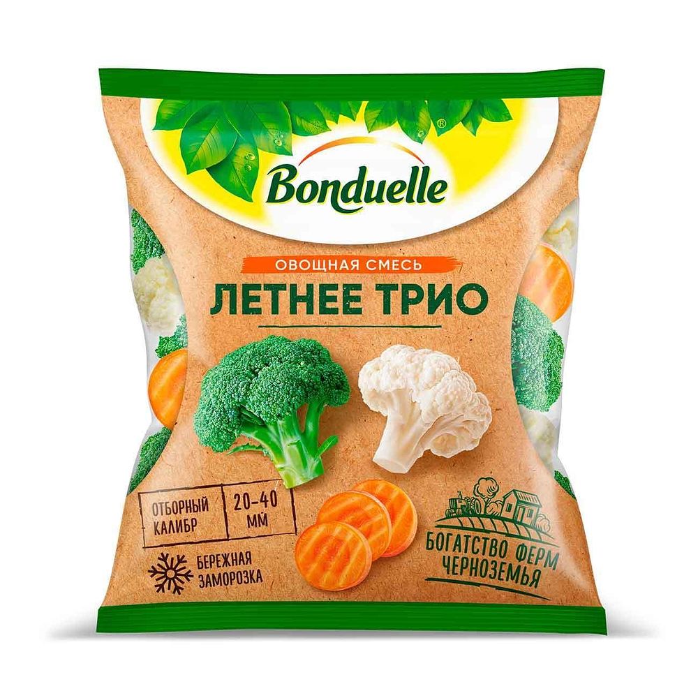Изображение товара Овощная смесь Летнее трио Bonduelle, заморозка, 400 г