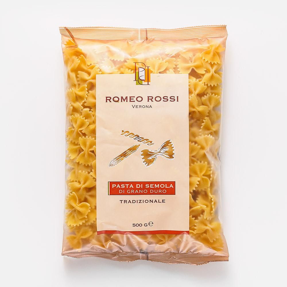Изображение товара Из Италии: Паста Romeo Rossi Farfalle фарфалле, 500 г