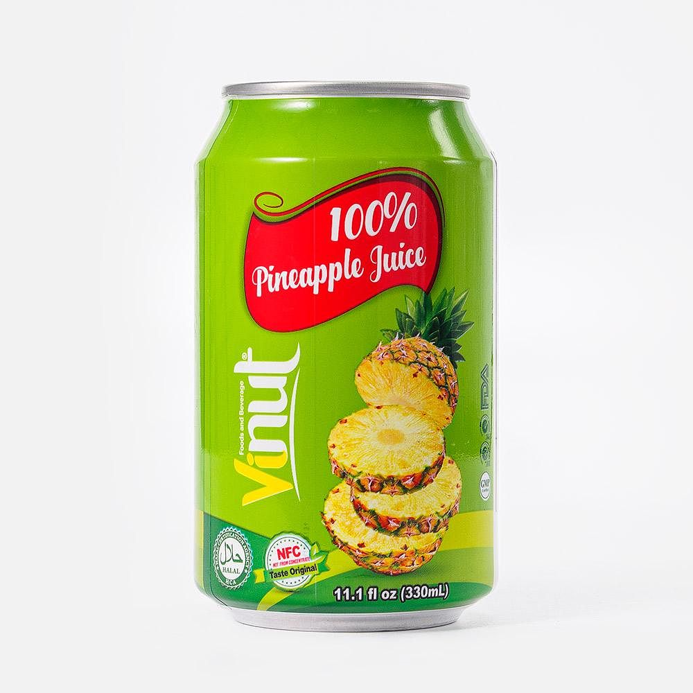 Изображение товара Ананасовый сок Vinut, 0,33 л