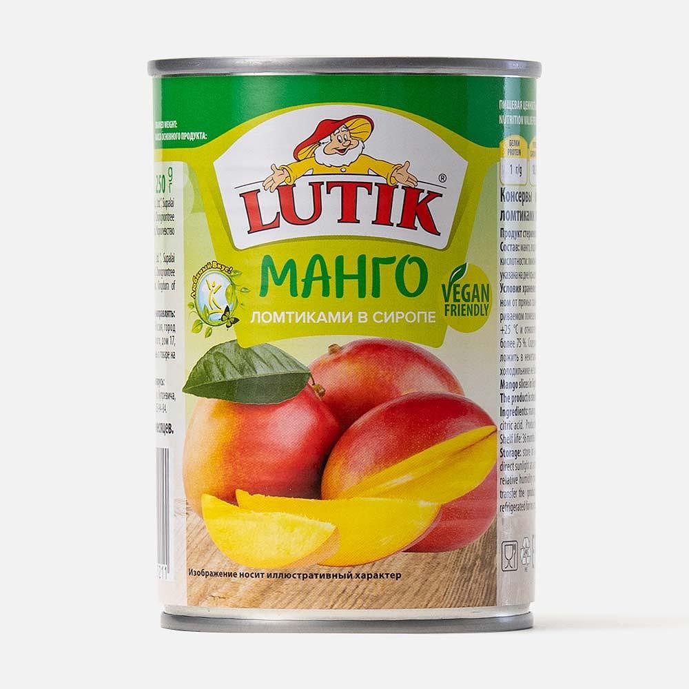 Изображение товара Манго Lutik, ломтиками, в сиропе, 425 мл