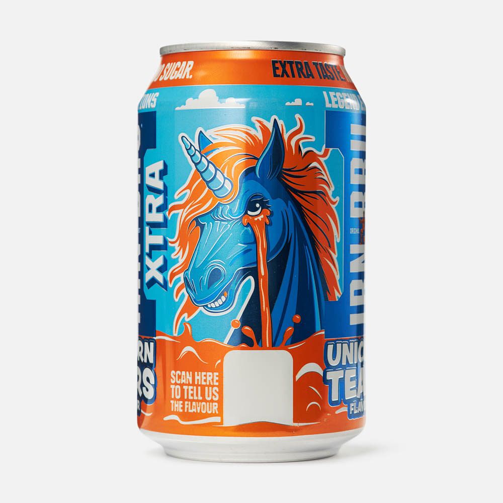Изображение товара Напиток Irn-Bru Хtra, Unicorn Tears, без сахара, с газом, 0,33 л