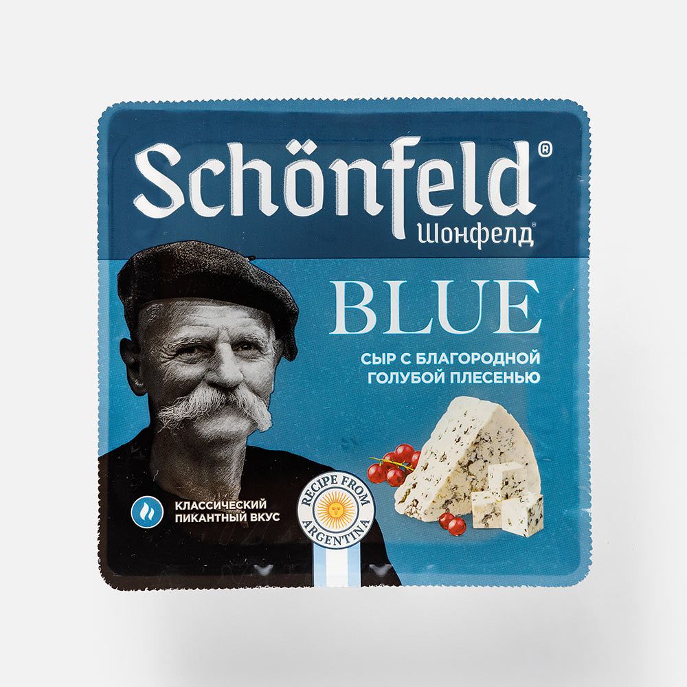 Изображение товара Сыр Schönfeld Blue, мягкий, с голубой плесенью, 54%, 100 г