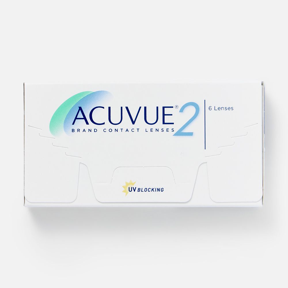 Изображение товара Линзы контактные Acuvue 2, двухнедельные, -0.75 / 8.7, 6 шт.