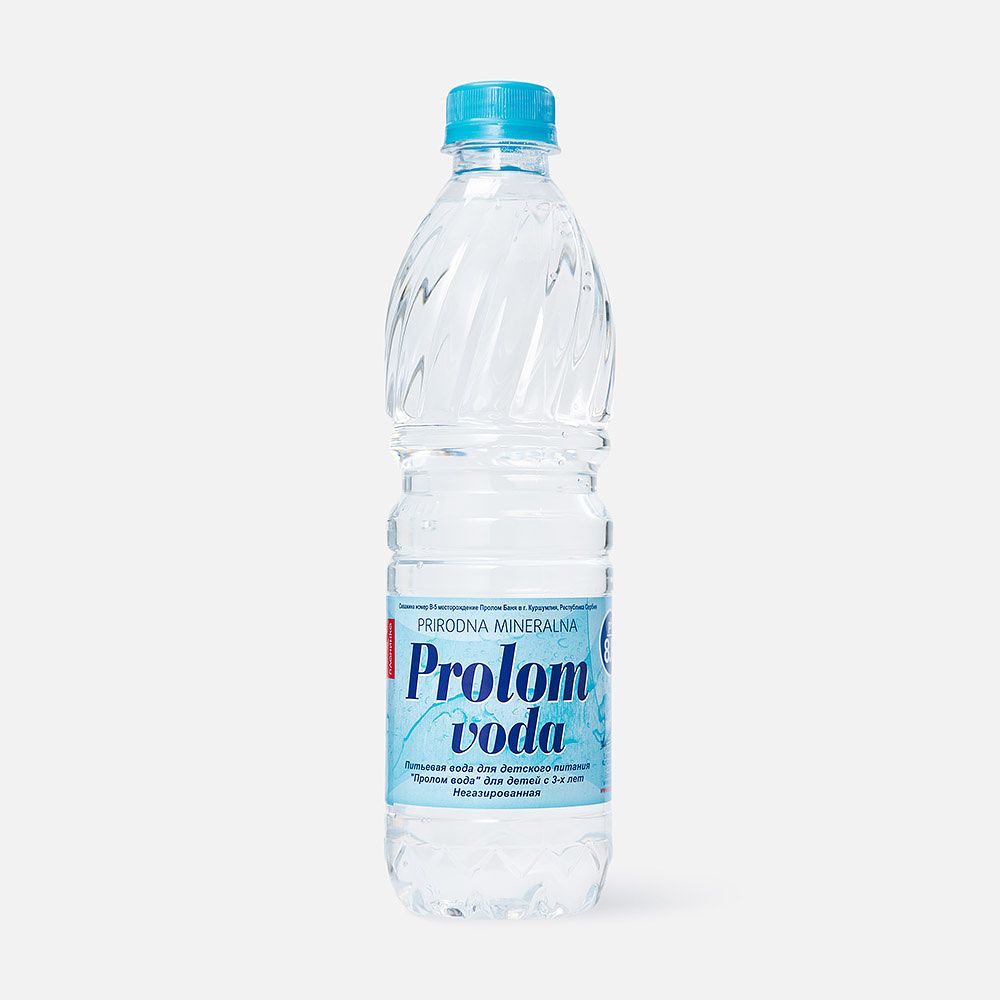 Изображение товара Вода Prolom, детская, с 3 лет, без газа, 0,5 л