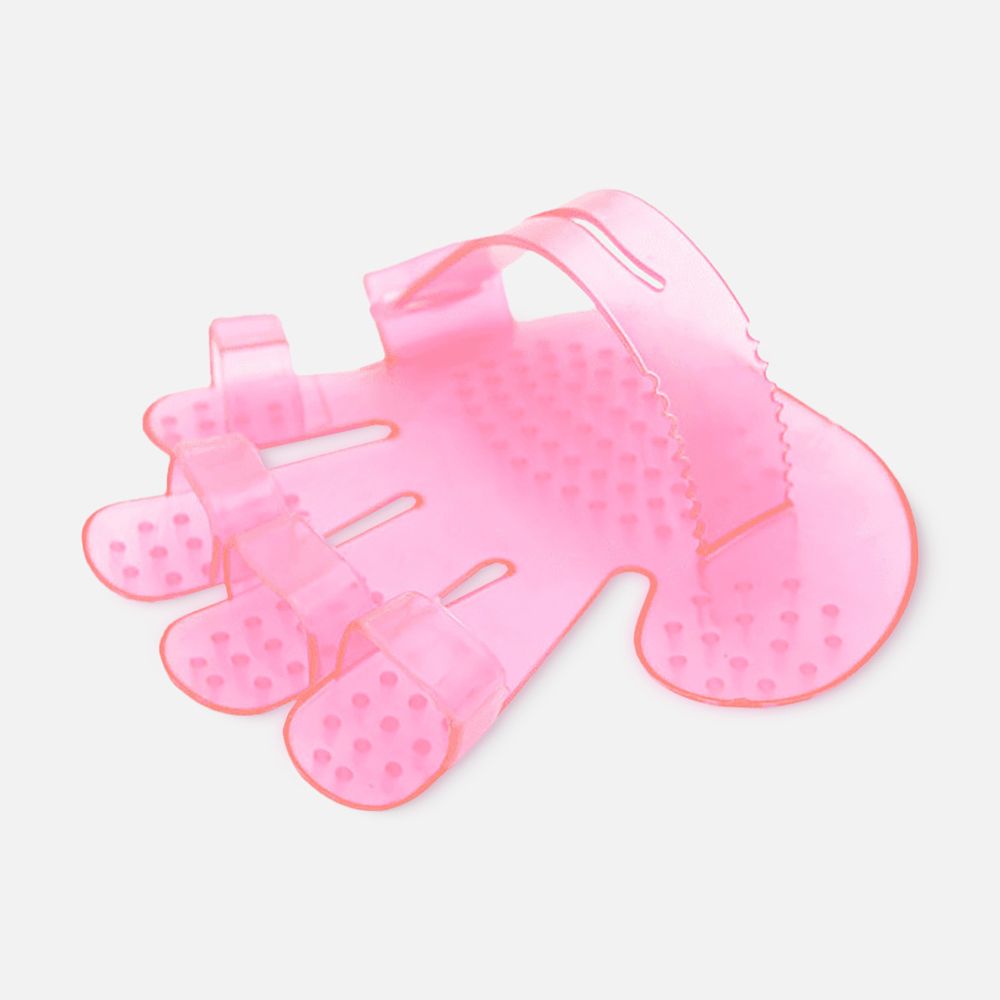 Изображение товара Резиновая щётка-перчатка Mascube, для кошек, розовая