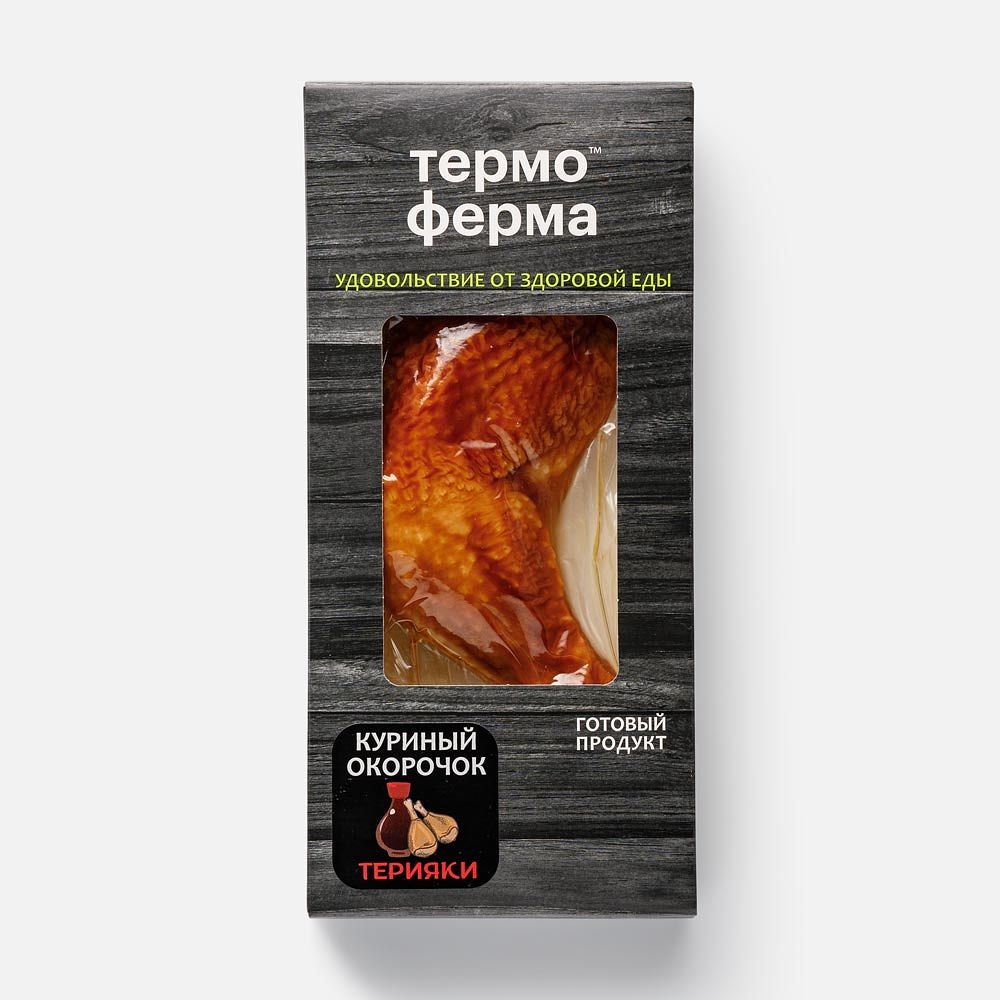 Изображение товара Окорочок цыплёнка-бройлера Термоферма, в соусе терияки, охлаждённый, 210 г