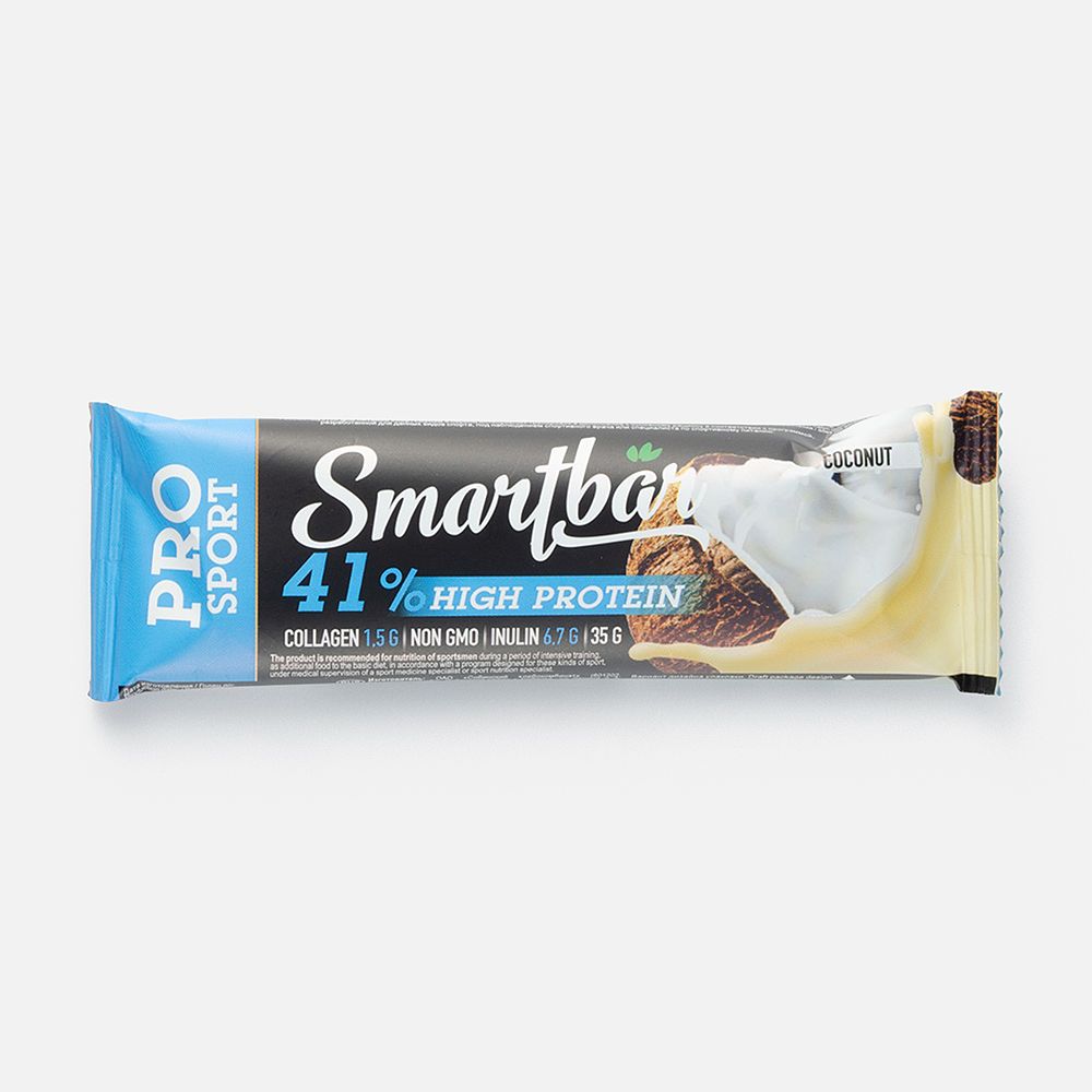 Изображение товара Батончик Smartbar Pro Sport, 41% протеина, кокос, 35 г