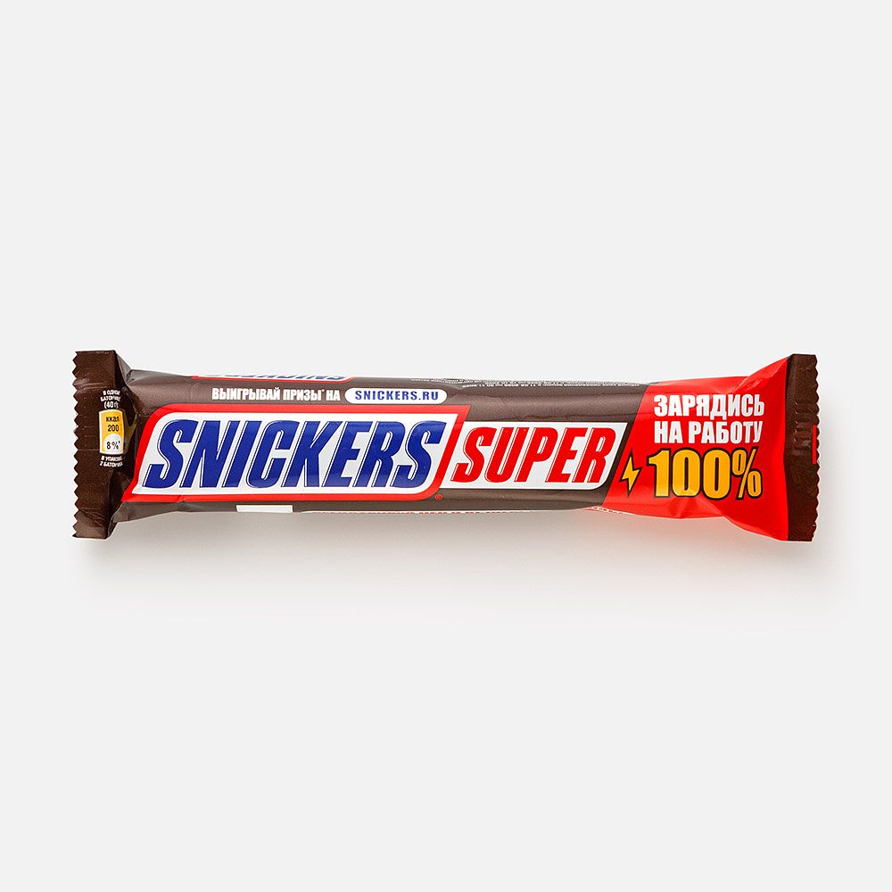 Изображение товара Шоколадный батончик Snickers Super, 80 г