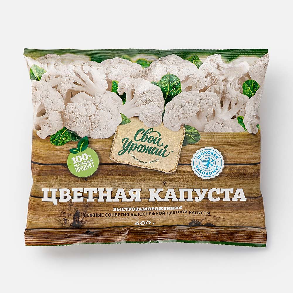 Изображение товара Цветная капуста Свой урожай, заморозка, 400 г