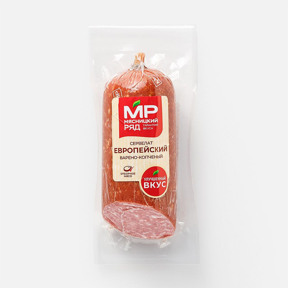 Изображение товара Варёно-копчёный сервелат Мясницкий ряд, Европейский, 300 г