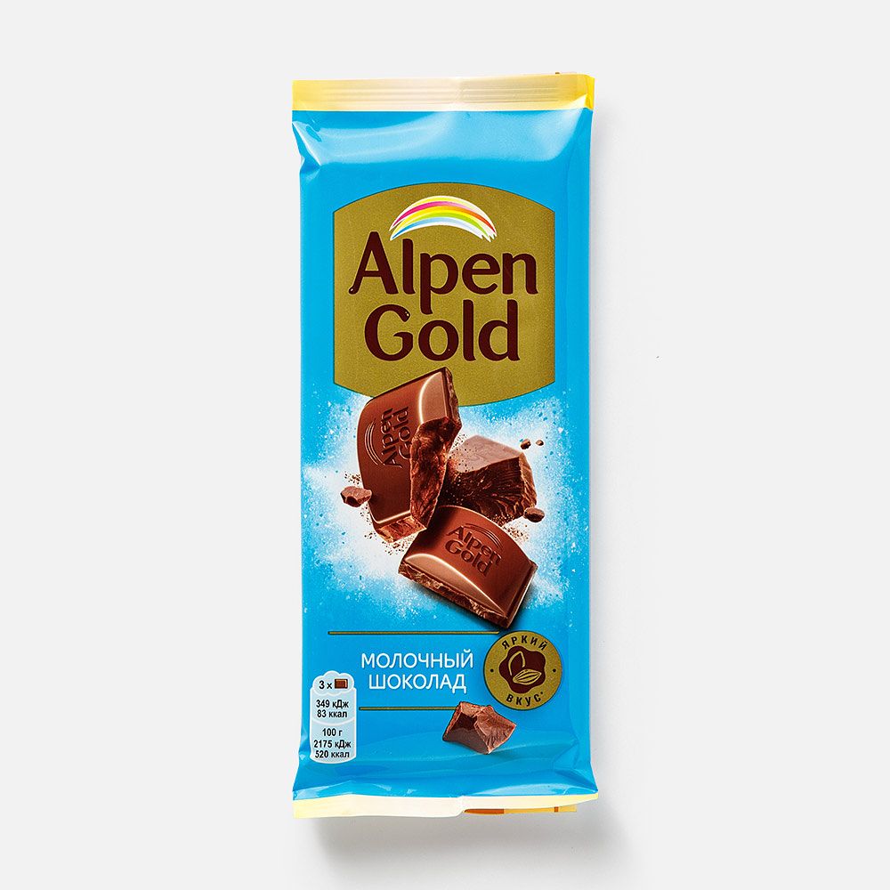 Изображение товара Молочный шоколад Alpen Gold, 80 г