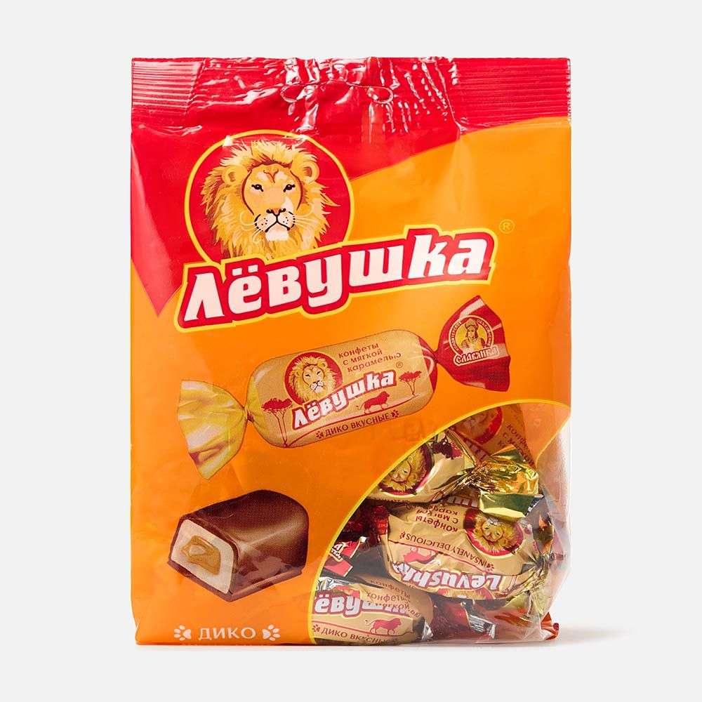 Изображение товара Шоколадные конфеты Славянка, Лёвушка, с мягкой карамелью, 199 г