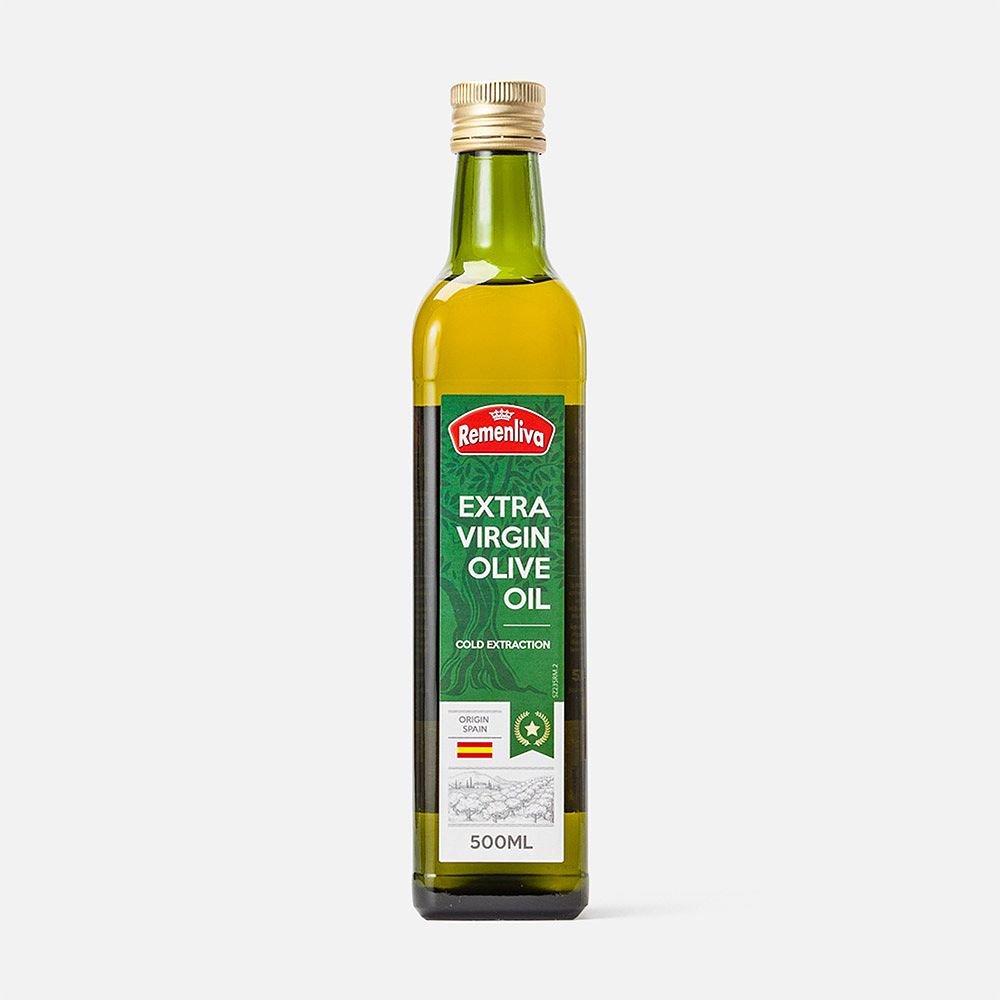 Изображение товара Из Испании: Оливковое масло Remenliva, Extra Virgin, нерафинированное, холодного отжима, 500 мл