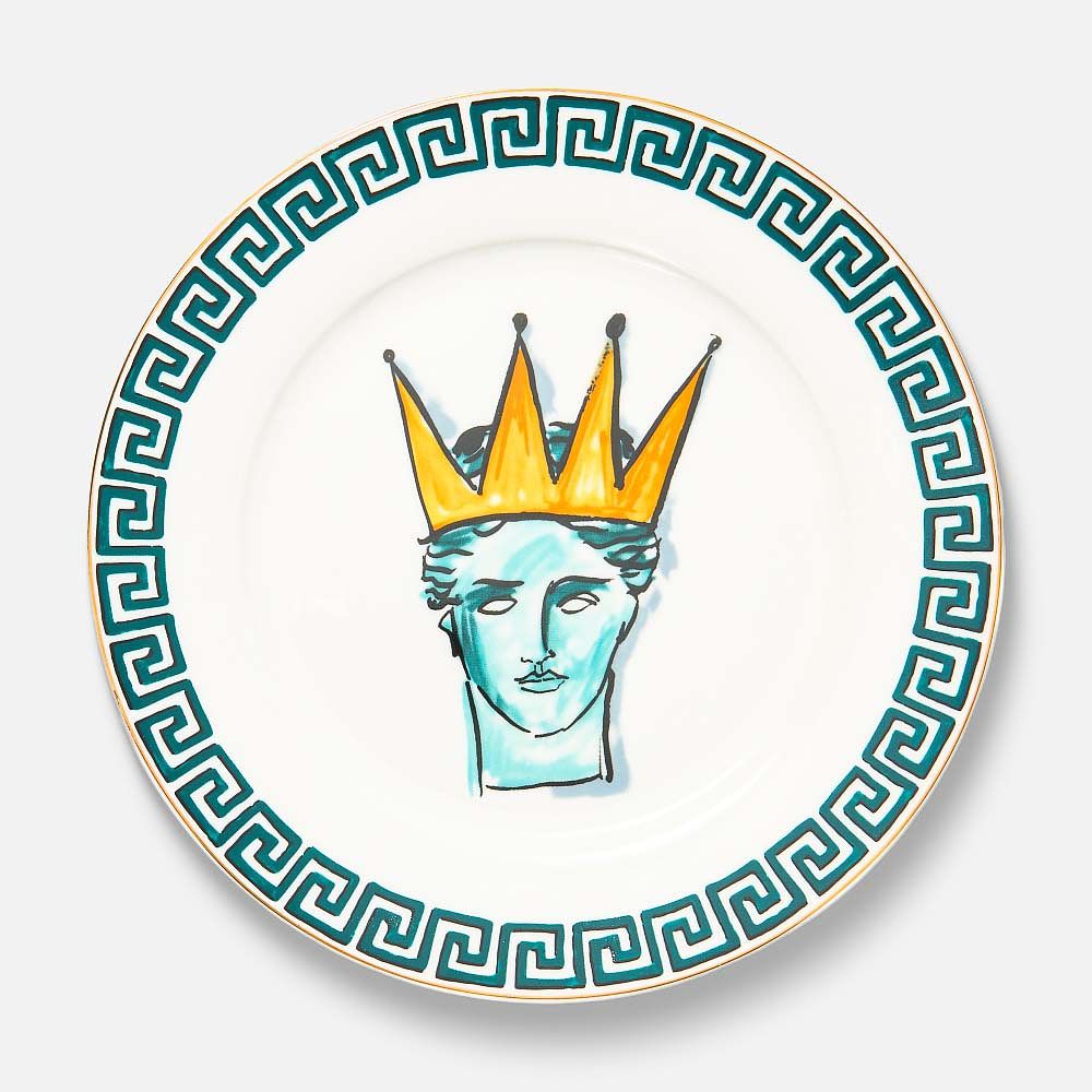 Изображение товара Керамическая тарелка Queen 20 см сервировочная кухонная посуда