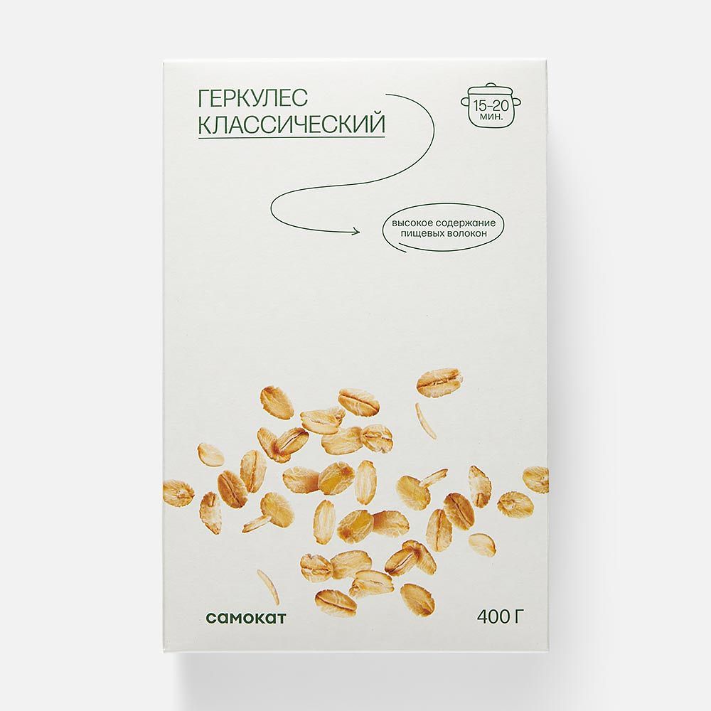 Изображение товара Овсяные хлопья Самокат, Геркулес, 400 г
