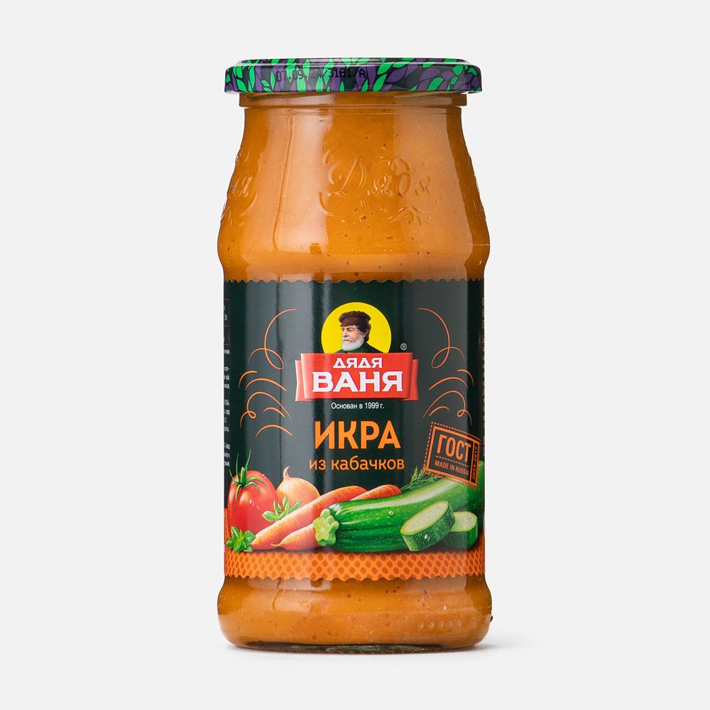 Изображение товара Кабачковая икра Дядя Ваня 460 г натуральный продукт вкусная закуска