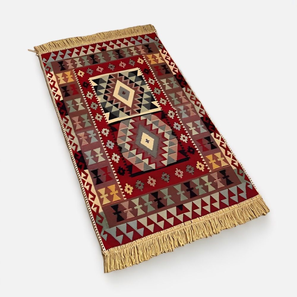 Изображение товара Двусторонний безворсовый коврик Musafir Home Турецкий, 60х90 см, голубой