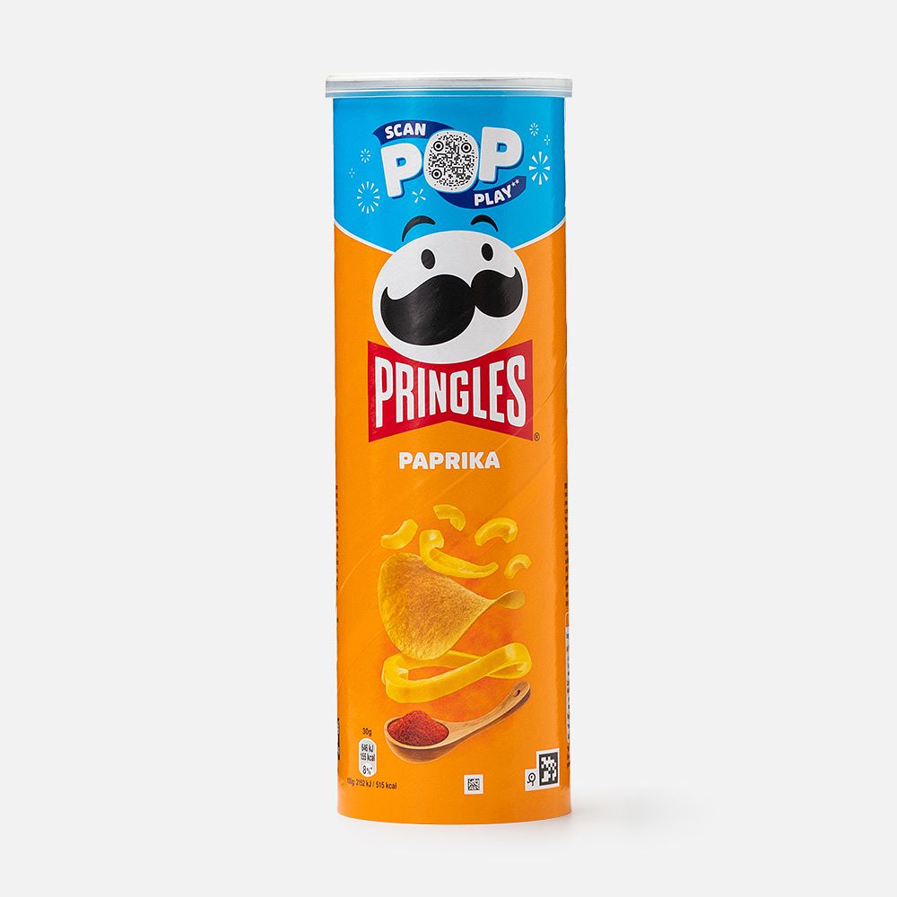 Изображение товара Чипсы Pringles, паприка, 165 г
