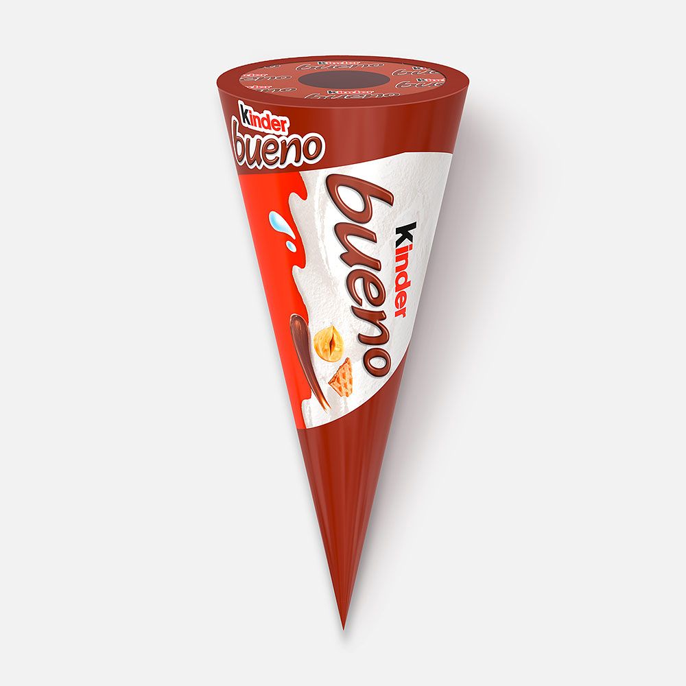 Изображение товара Мороженое Kinder Bueno с шоколадом и фундуком в рожке 62 г