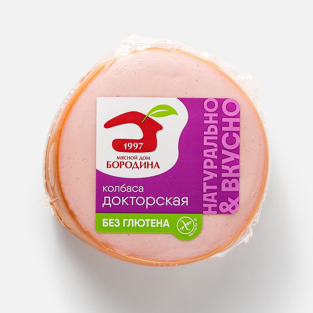 Изображение товара Докторская колбаса МД Бородина, без глютена, 400 г