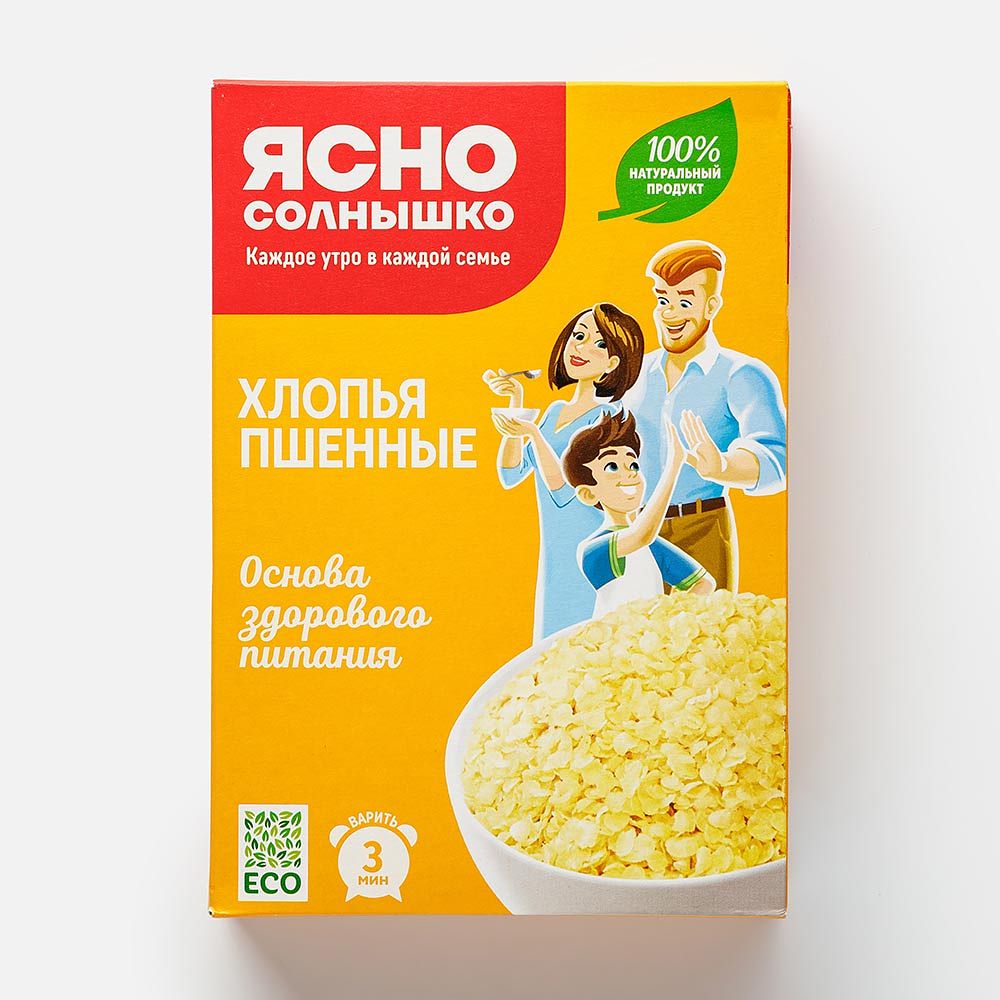 Изображение товара Пшённые хлопья Ясно солнышко, 375 г