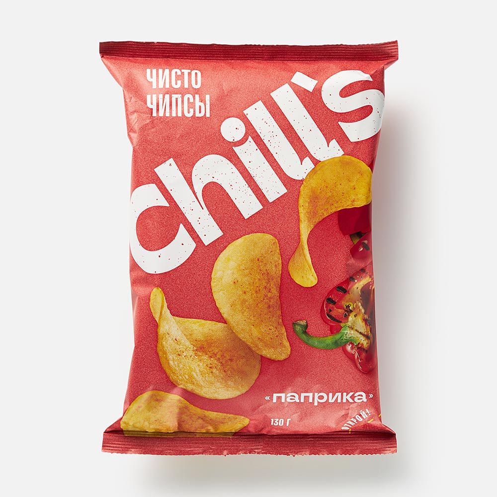 Изображение товара Чипсы Chill's с паприкой 130 г - Хрустящий перекус