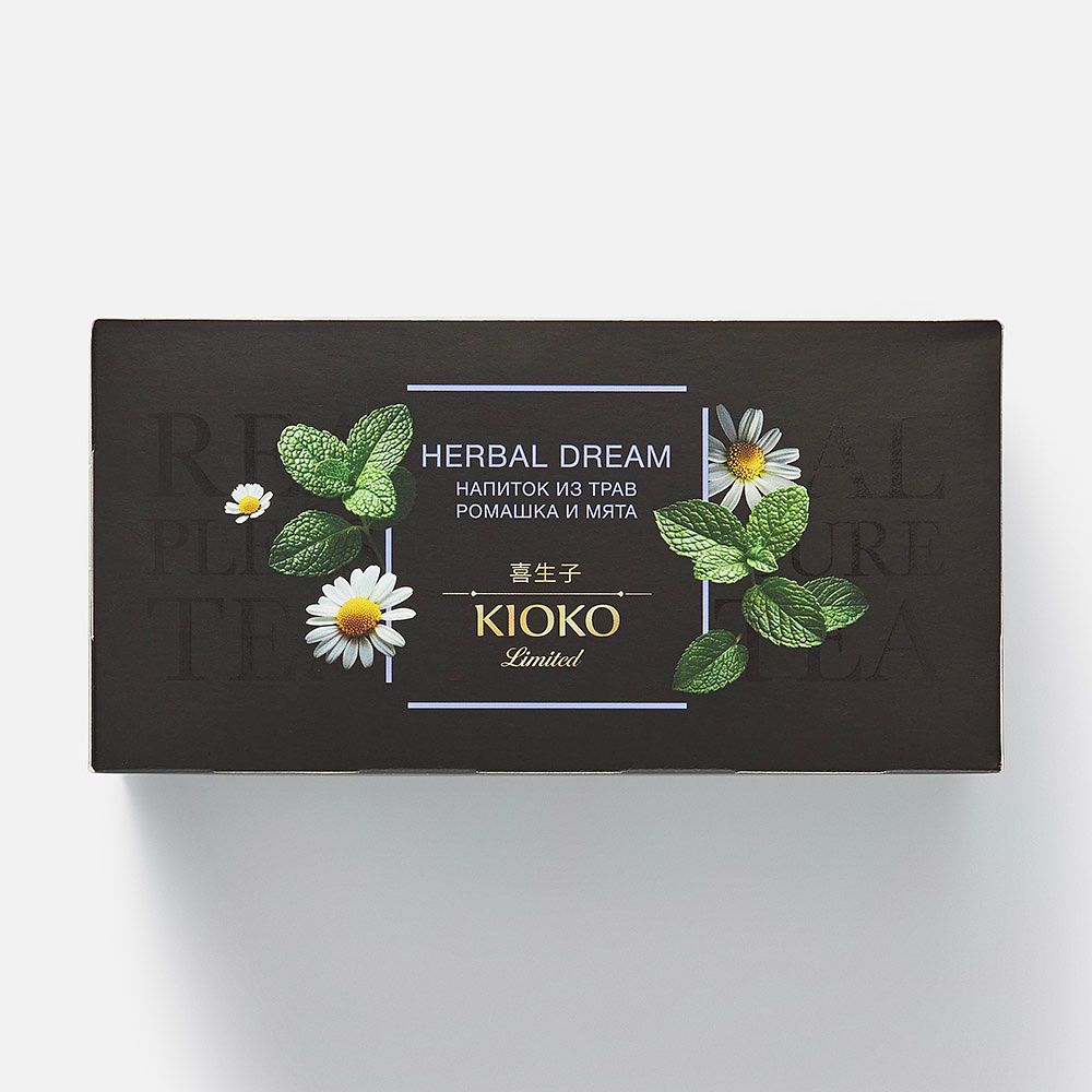 Изображение товара Чайный напиток Kioko Limited, Herbal Dream, с ромашкой и мятой, в пакетиках, 25 шт.