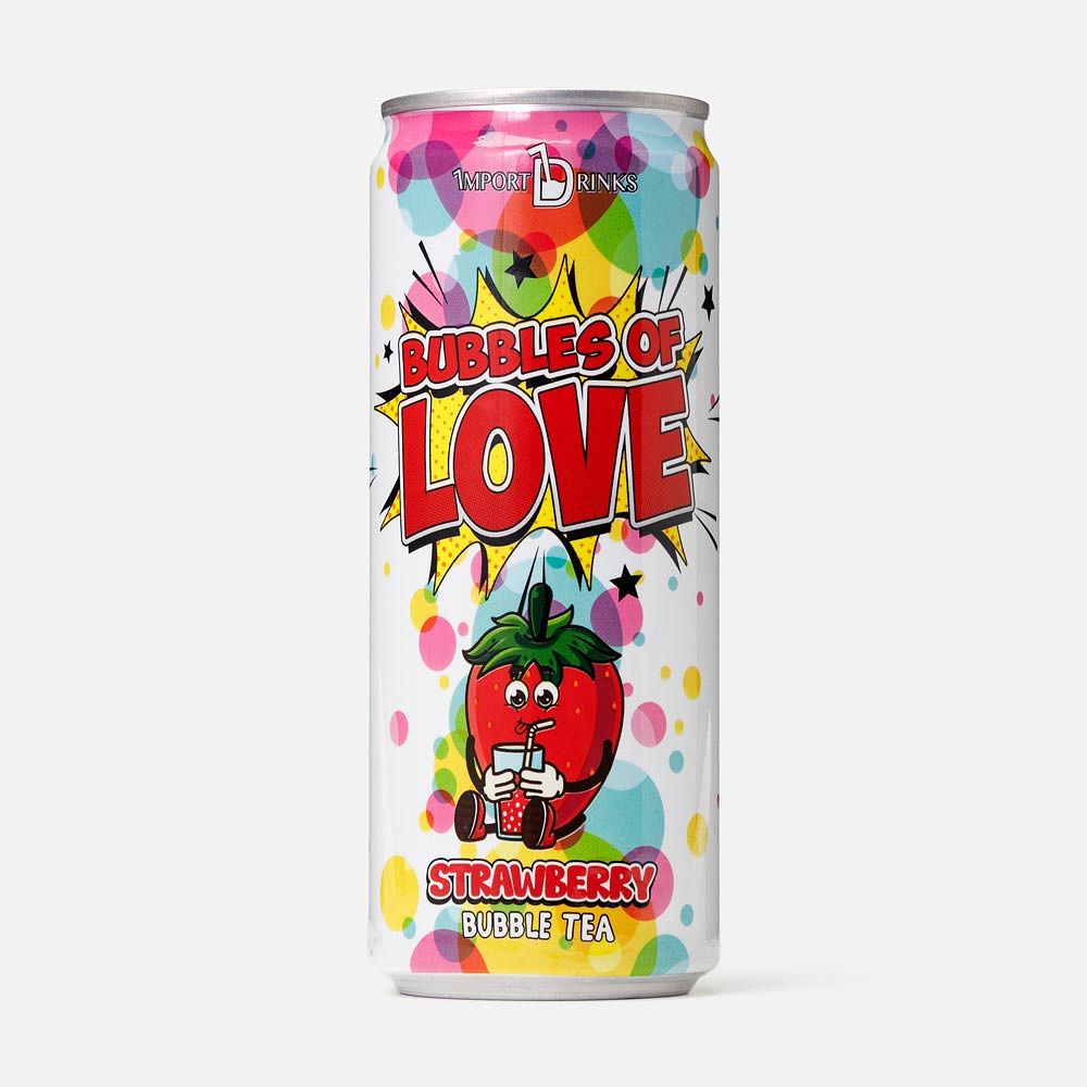 Изображение товара Баббл-ти Vinut Bubbles of Love, клубника, 0,32 л