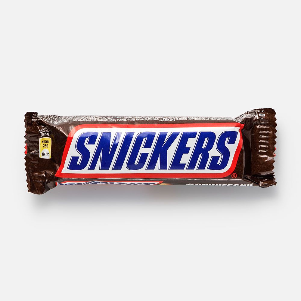 Изображение товара Шоколадный батончик Snickers, 50,5 г