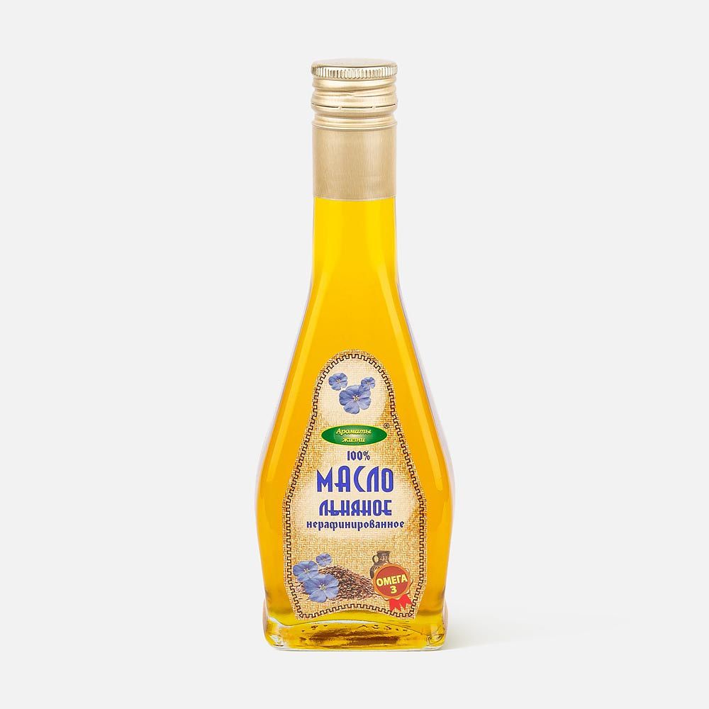 Изображение товара Льняное масло Ароматы жизни, нерафинированное, 250 мл
