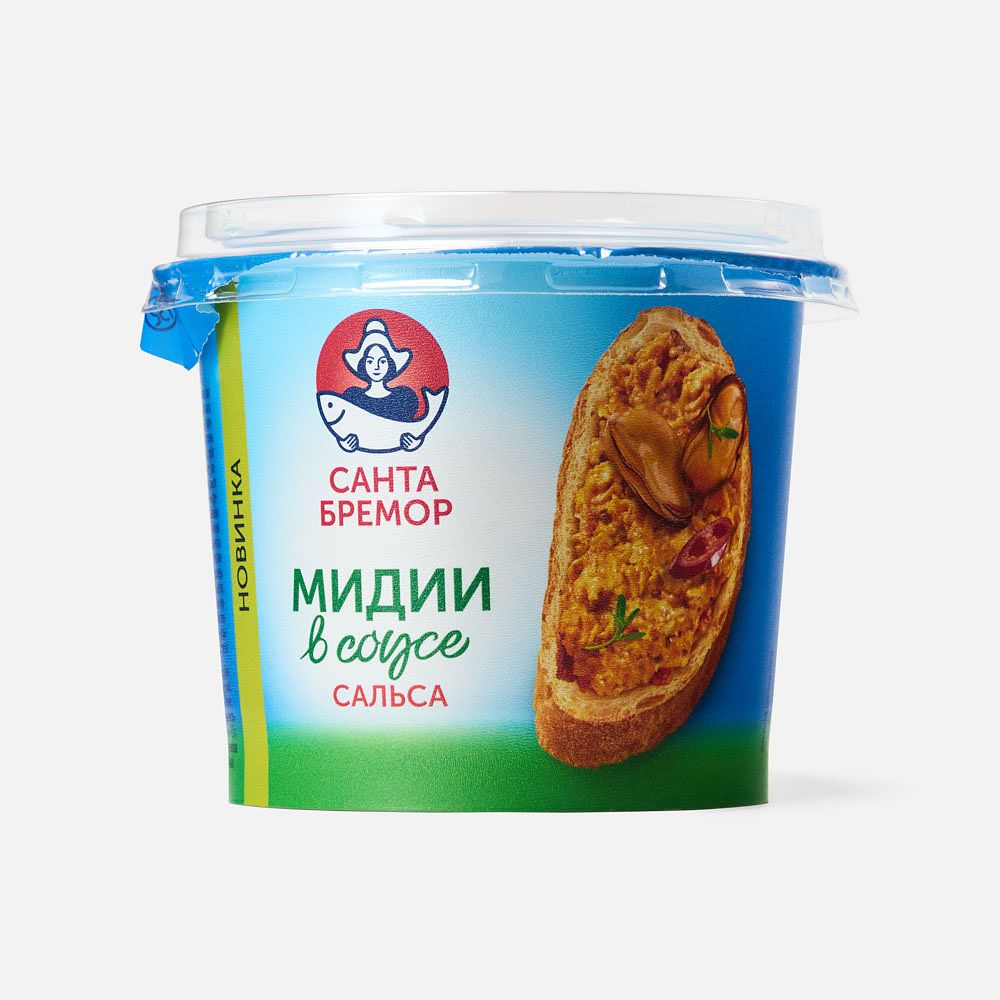 Изображение товара Паста Санта Бремор, мидии в соусе сальса, 150 г