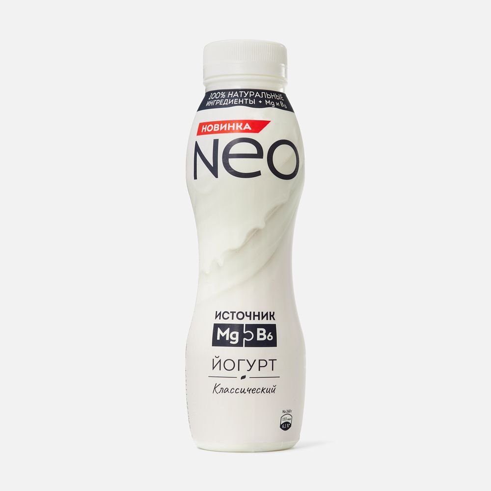 Изображение товара Питьевой йогурт Neo, 1,8%, без сахара, 260 г