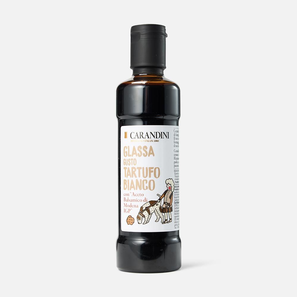 Изображение товара Соус Carandini Glassa, с добавлением бальзамического уксуса Модены, с ароматом белого трюфеля, 250 мл