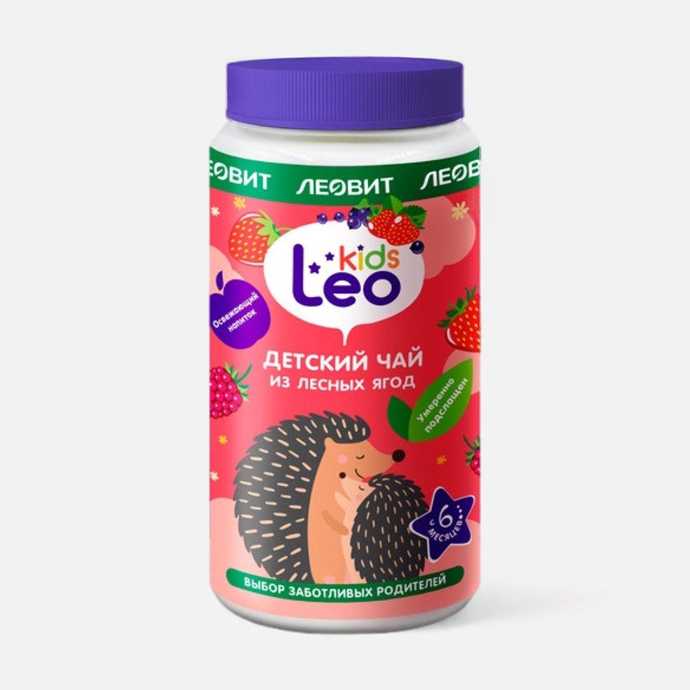 Изображение товара Чай Леовит Leo Kids Лесные ягоды, с 6 месяцев, гранулированный, 200 г
