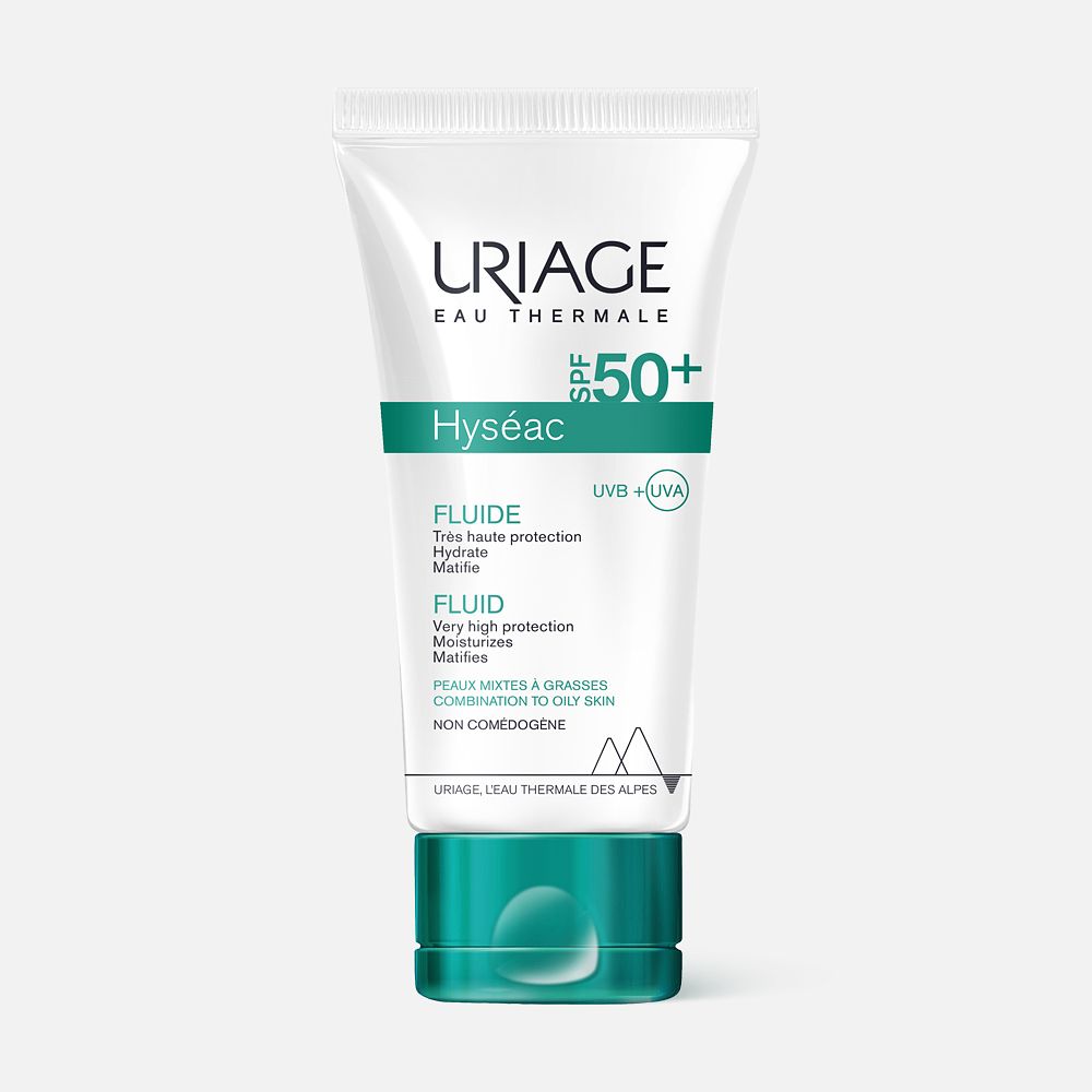 Изображение товара Солнцезащитное средство Uriage Hyseac Sun Care Fluid, SPF 50, 50 мл