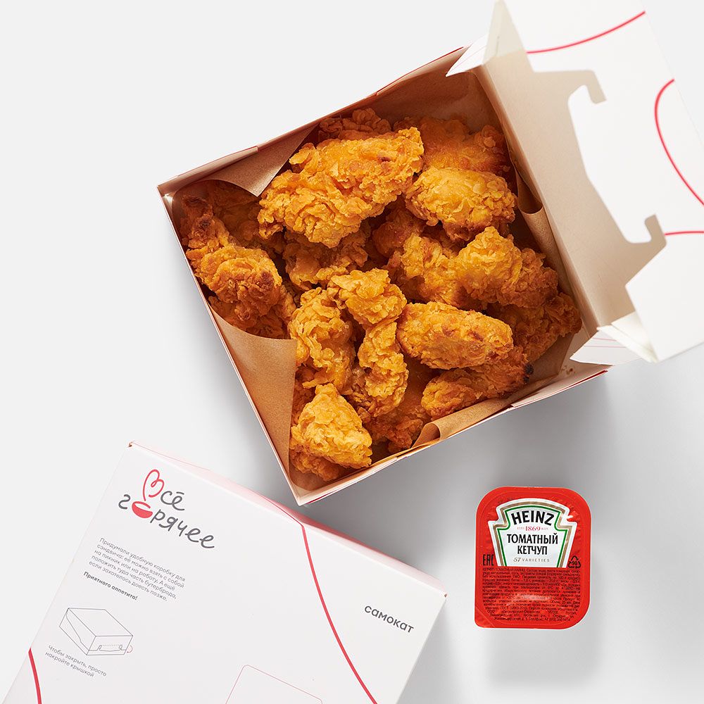 Изображение товара Байтсы острые с кетчупом Хайнц 225 г - вкусная острая куриная закуска