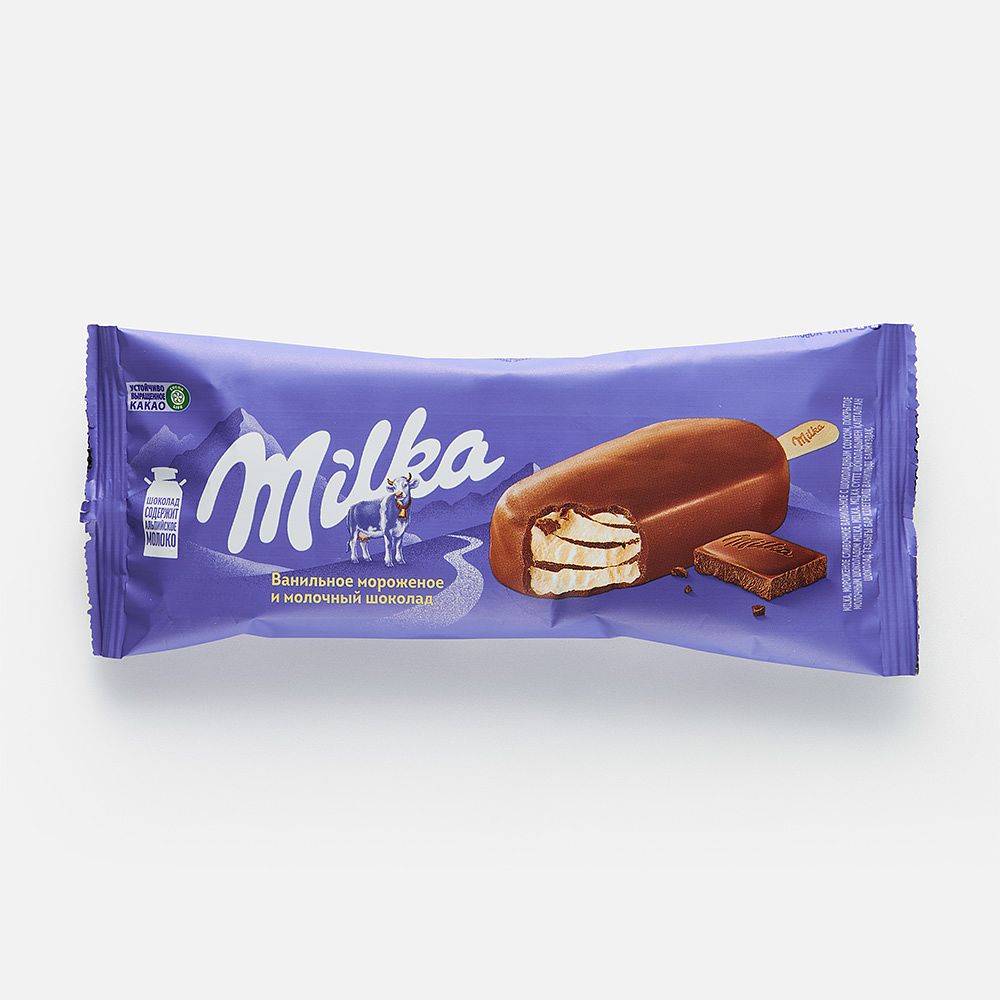 Изображение товара Эскимо Milka ванильное в молочном шоколаде 62 г
