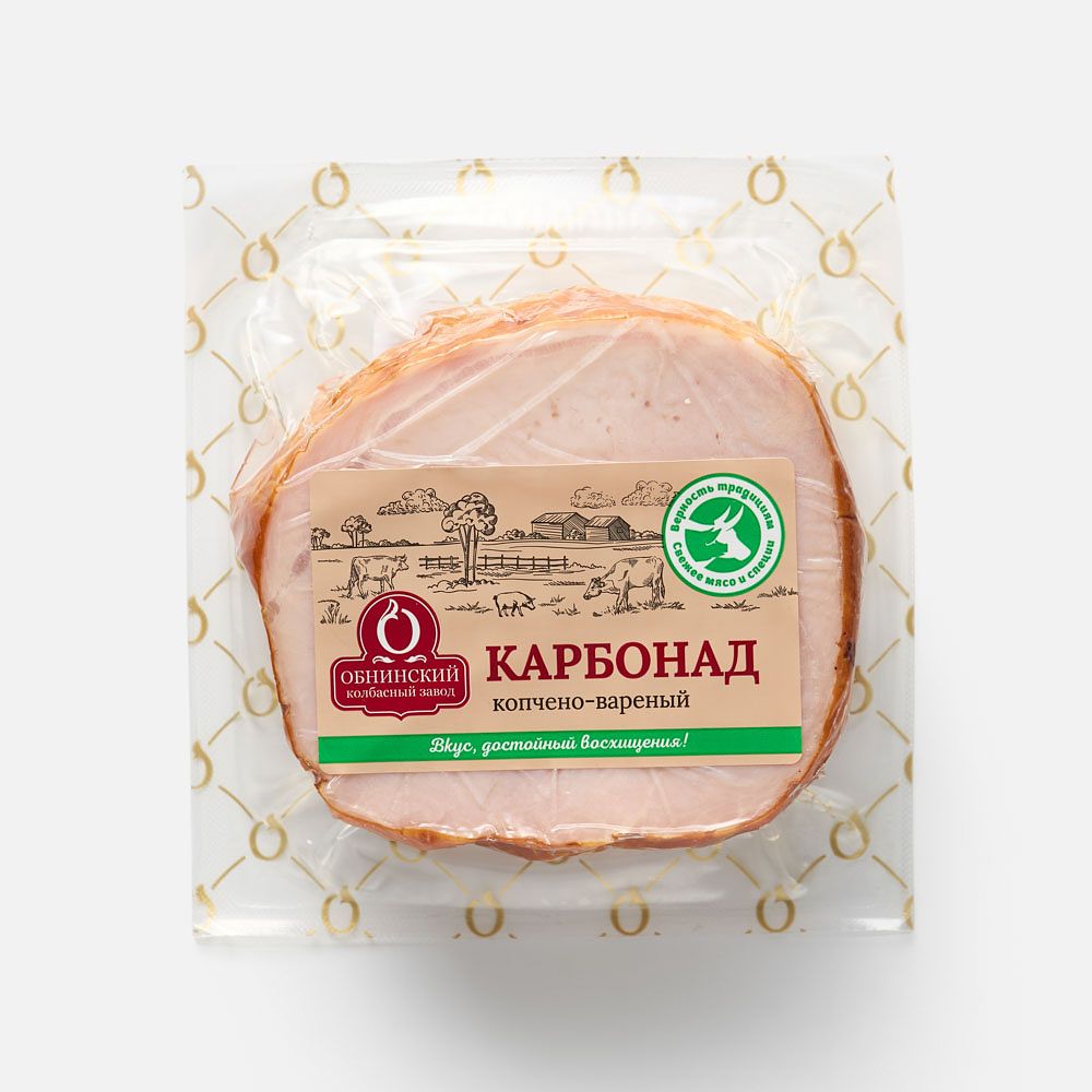 Изображение товара Копчёно-варёный карбонад Обнинский колбасный завод, 300 г