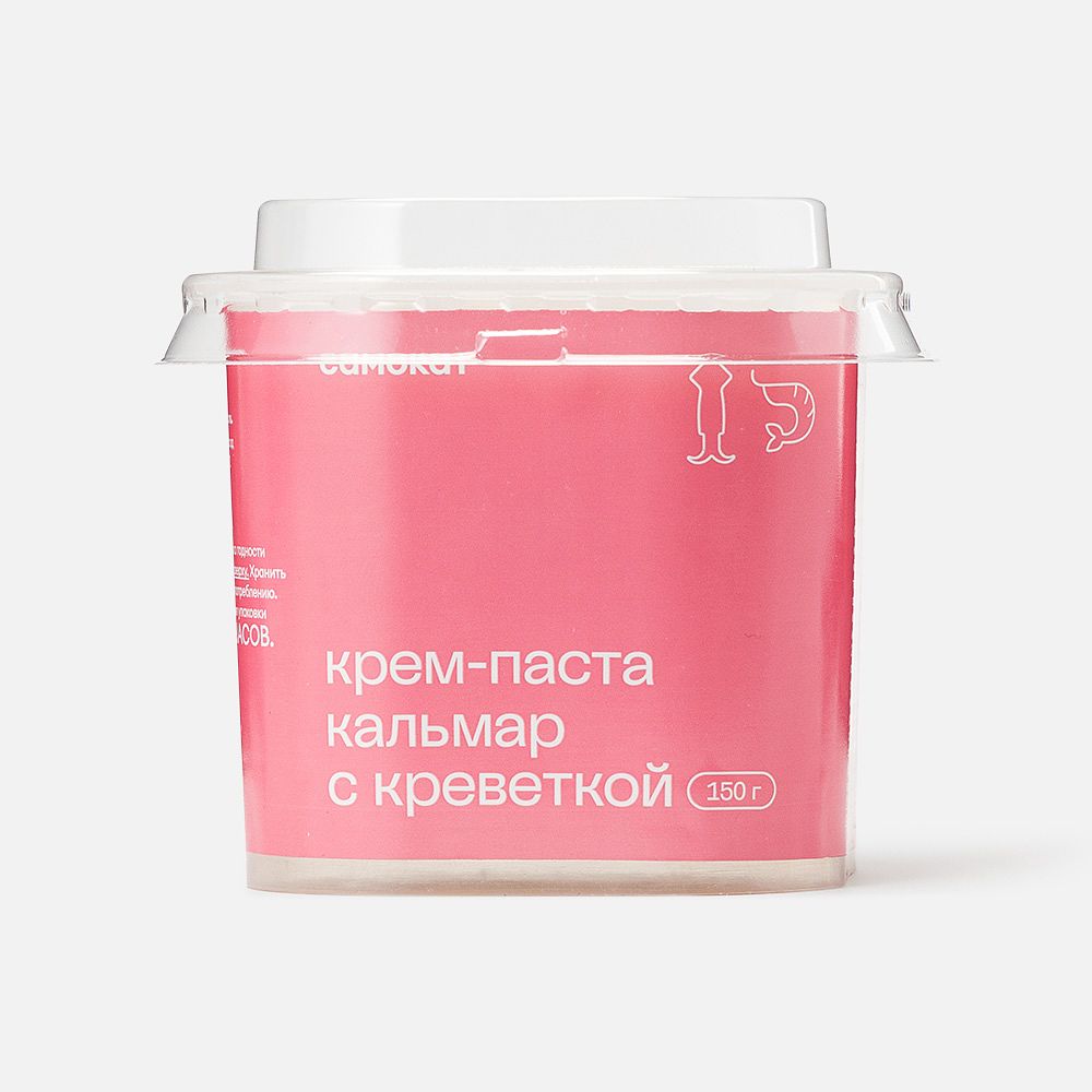 Изображение товара Крем-паста Самокат, кальмар и креветка, 150 г