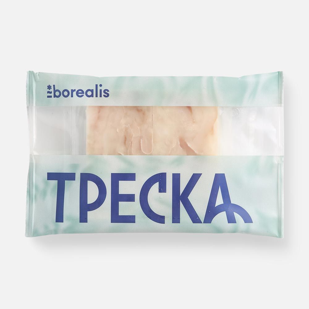 Изображение товара Филе трески Borealis без кожи, свежемороженое, блочное, 300 г