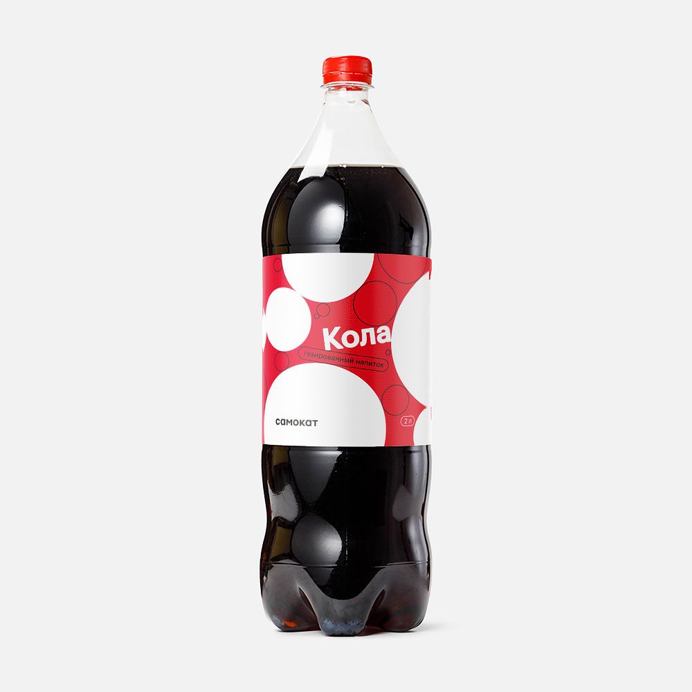 Изображение товара Кола Самокат с газом 2л - яркий вкус и мало калорий