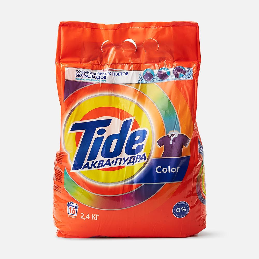 Изображение товара Стиральный порошок Tide, Color, аквапудра, автомат, 2,4 кг