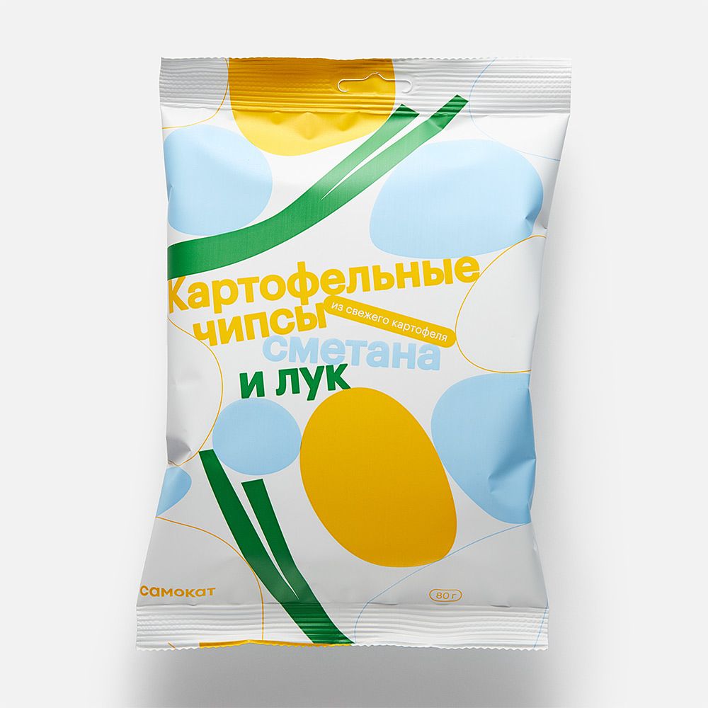 Изображение товара Чипсы Самокат с вкусом сметаны и лука 80 г