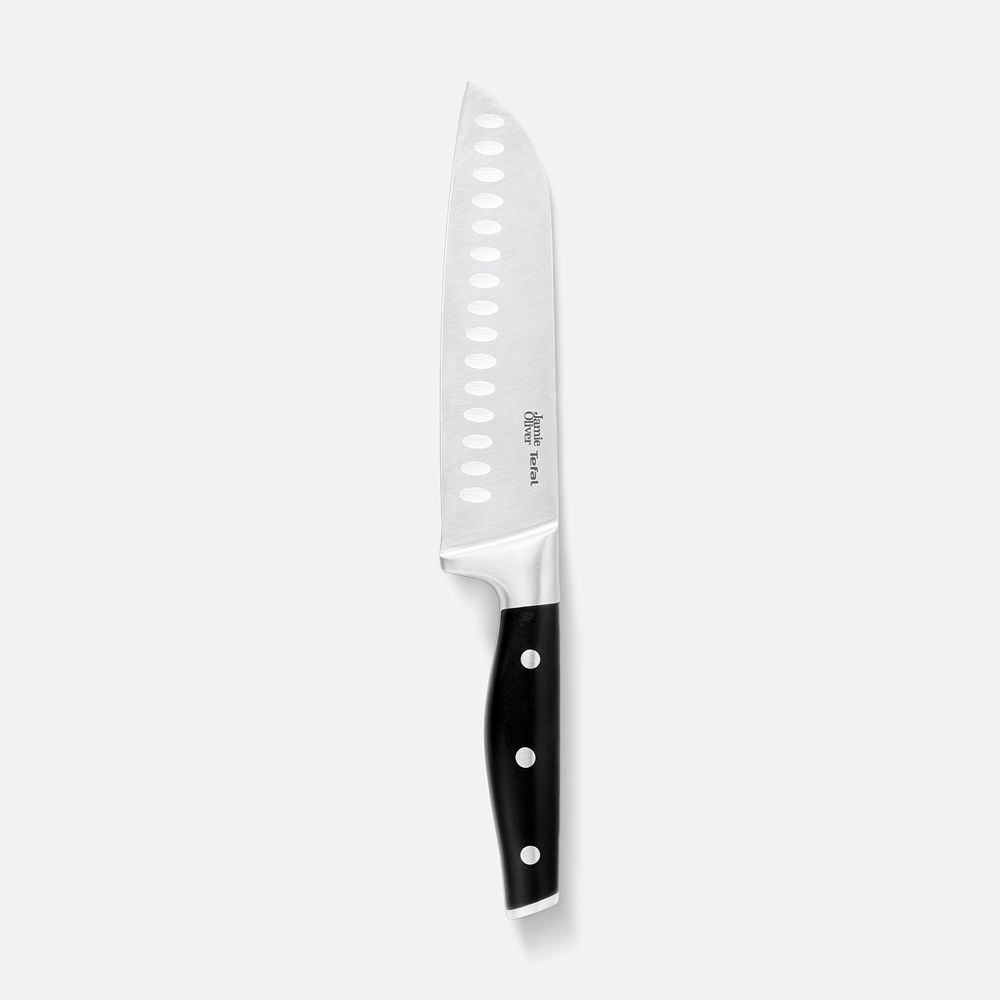 Изображение товара Нож сантоку Tefa Jamie Oliver Home Cook 18 см, нержавеющая сталь, эргономичная ручка, 1 шт.