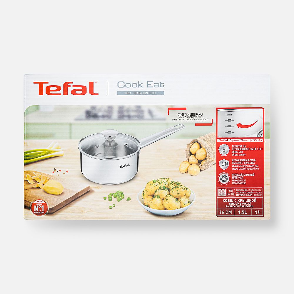 Изображение товара Ковш с крышкой Tefal, Cook Eat, 1,5 л