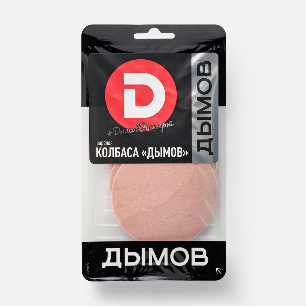 Изображение товара Варёная колбаса Дымов Эксперт, нарезка, 150 г